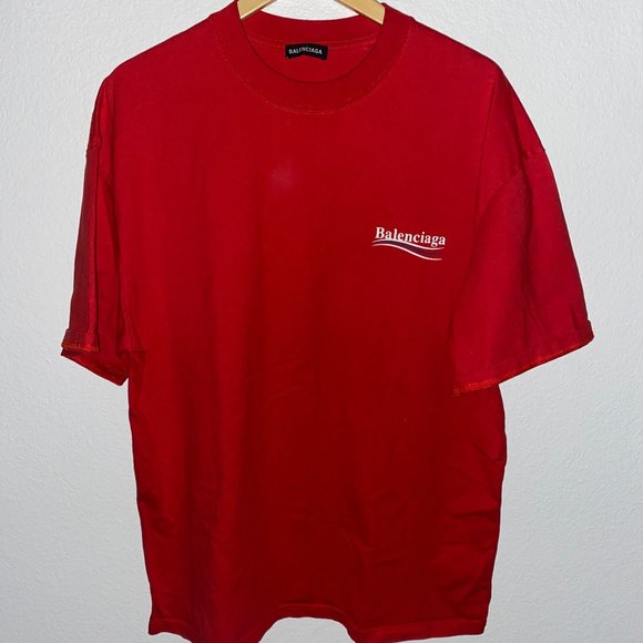 BALENCIAGA Red T-Shirt - Picture 1 of 6